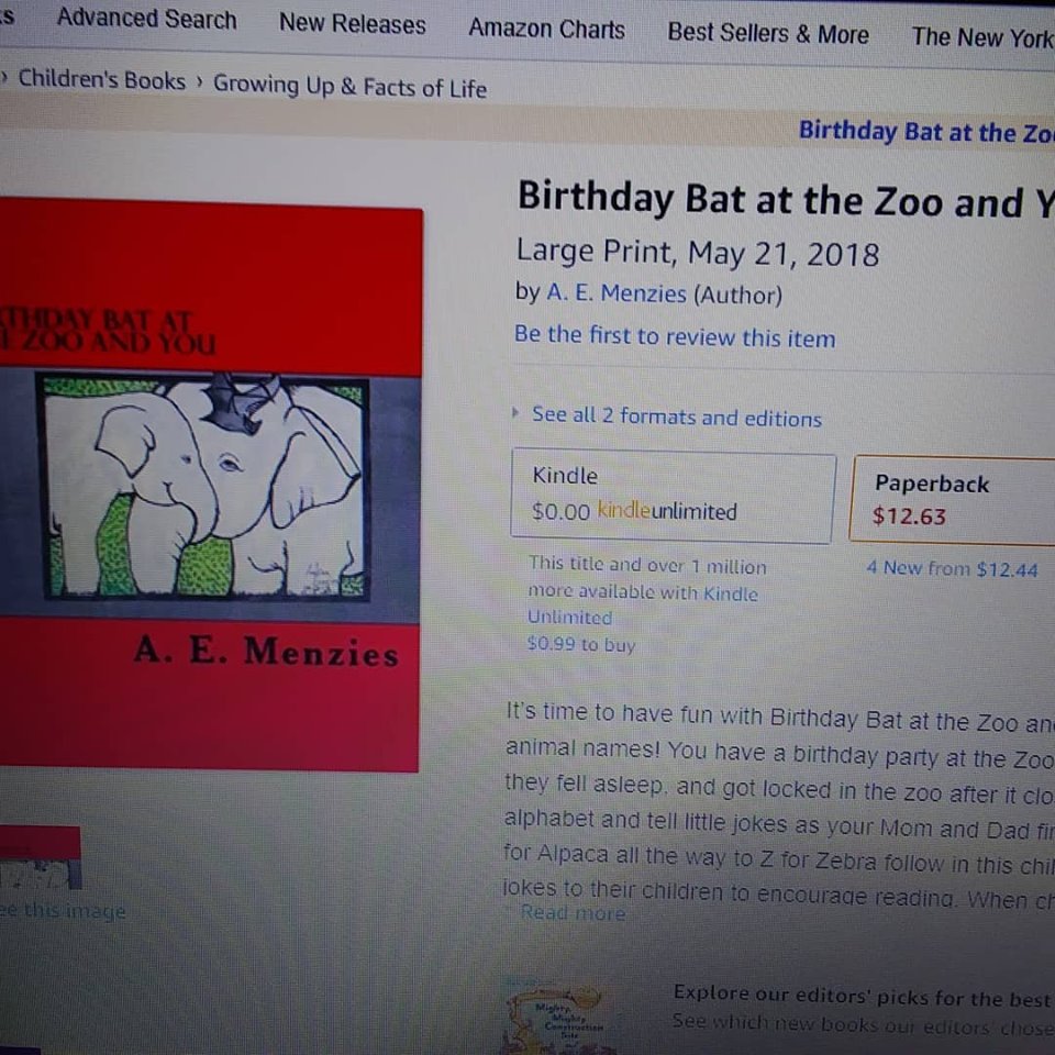 Birthday Bat at the Zoo and You Ad 1