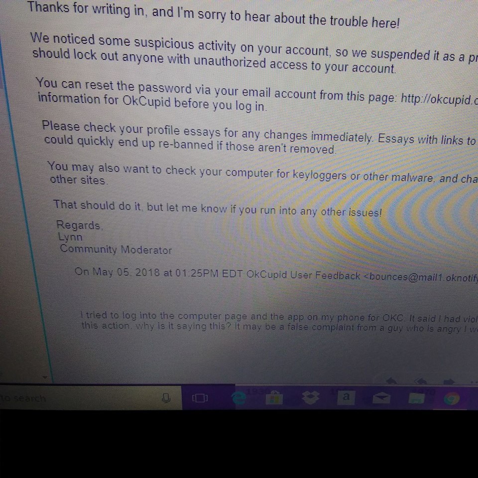 Hacked Email Pic 1