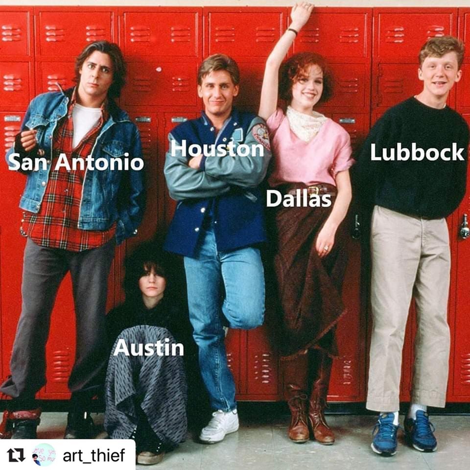 Austin as the Breakfast Club joke 2019